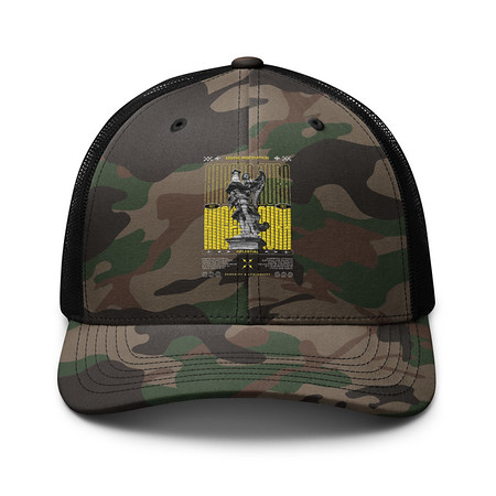 [ID: 680-G82] Angelic Aura Streetwear Camouflage Trucker Hat