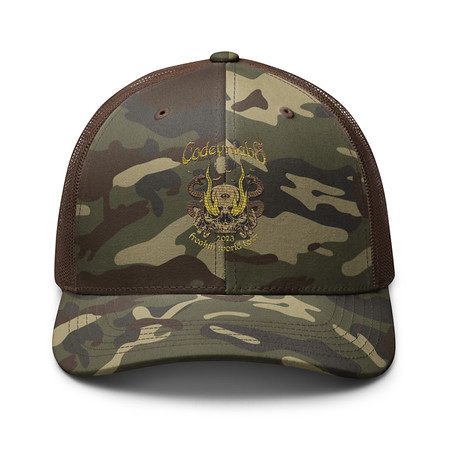 [ID: 680-G137] Band Merchandise Tour Illustration Camouflage Trucker Hat