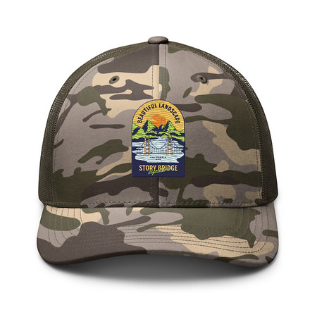 [ID: 680-G172] Beautiful Landscape - Outdoor Camouflage Trucker Hat