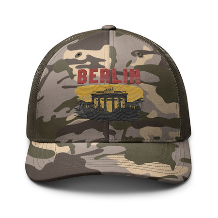 [ID: 680-G184] Berlin Camouflage Trucker Hat