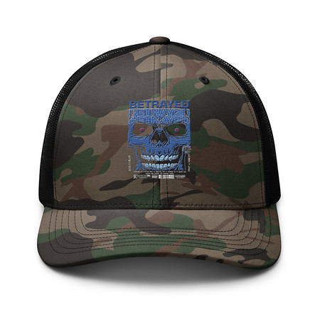 [ID: 680-G191] Betrayed Camouflage Trucker Hat