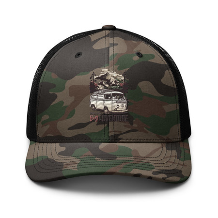 [ID: 680-G200] Big Adventure Camouflage Trucker Hat