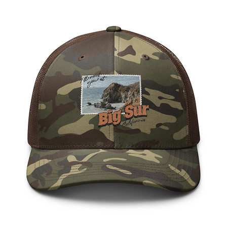[ID: 680-G205] Big Sur, Cali Camouflage Trucker Hat