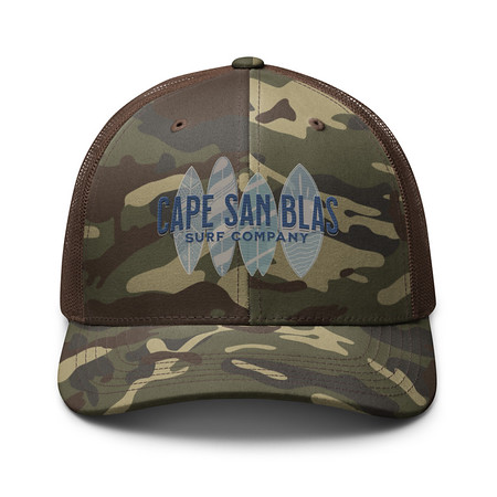 [ID: 680-G245] Board Room Camouflage Trucker Hat