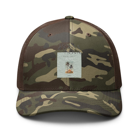 [ID: 680-G271] Bossa Nova Camouflage Trucker Hat