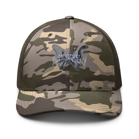 [ID: 680-G302] Butterfly Camouflage Trucker Hat