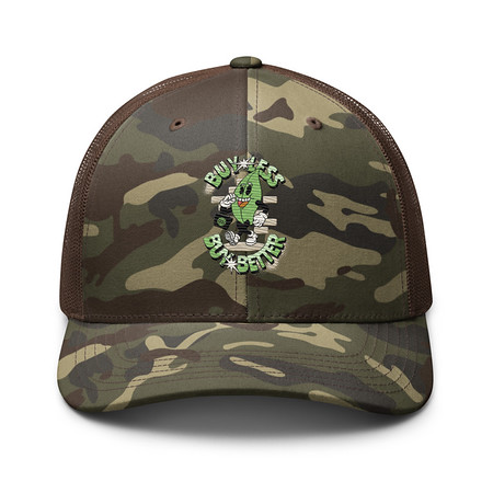 [ID: 680-G303] Buy Less- Buy Better Camouflage Trucker Hat