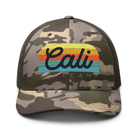 [ID: 680-G311] Cali Surf Camp - Outdoor Camouflage Trucker Hat