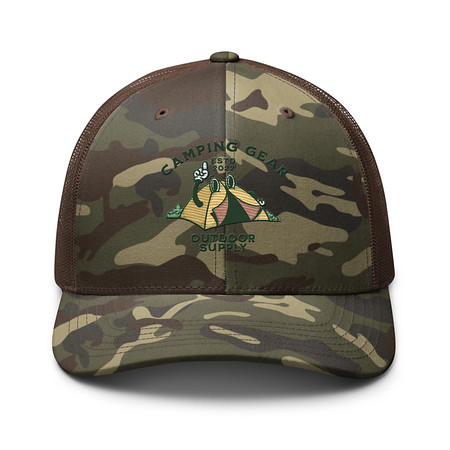 [ID: 680-G326] Camping Gear Camouflage Trucker Hat