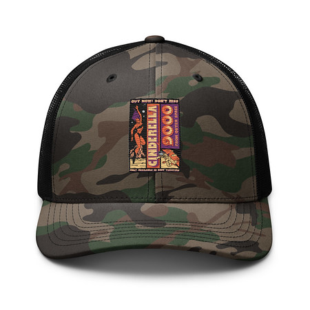 [ID: 680-G378] Cinderella 9000 - Retro Astronaut Camouflage Trucker Hat