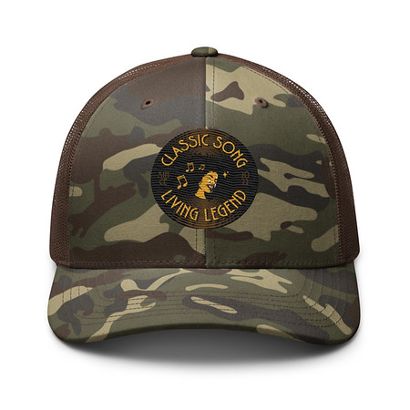 [ID: 680-G385] Classic Song - Music Record Camouflage Trucker Hat