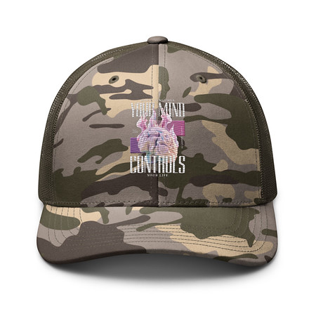 [ID: 680-G414] Control your Mind Camouflage Trucker Hat