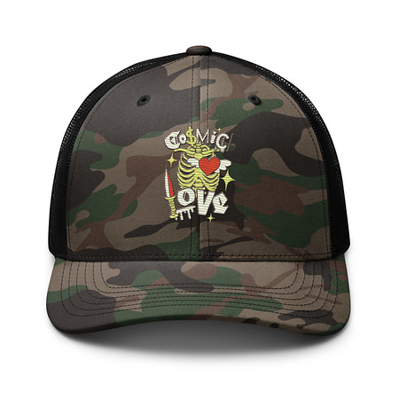 [ID: 680-G423] Cosmic Love (2) Camouflage Trucker Hat