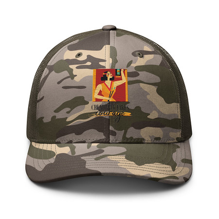 [ID: 680-G434] Creativity Takes Courage Camouflage Trucker Hat