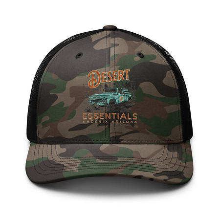 [ID: 680-G489] desert Camouflage Trucker Hat