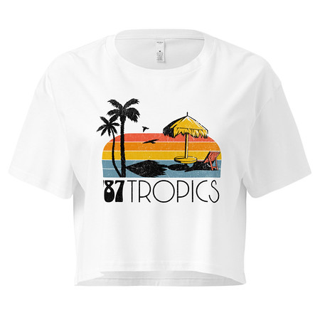 [ID: 636-G2] '87 Tropics Women's Crop Top