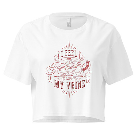 [ID: 636-G24] Adrenaline in my Veins - Victorian Women's Crop Top