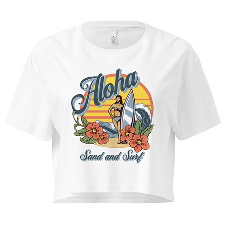 [ID: 636-G53] Aloha Women's Crop Top