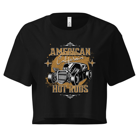 [ID: 636-G73] American Hot Rods Women's Crop Top