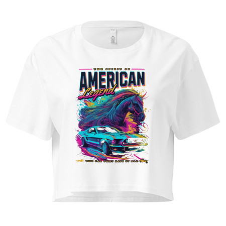 [ID: 636-G74] American Legend Women's Crop Top