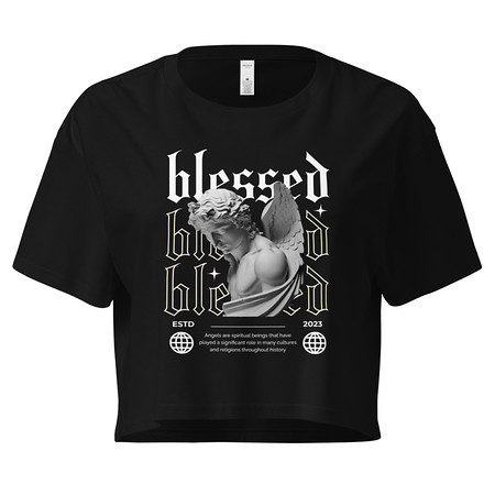 [ID: 636-G81] Angel Women's Crop Top