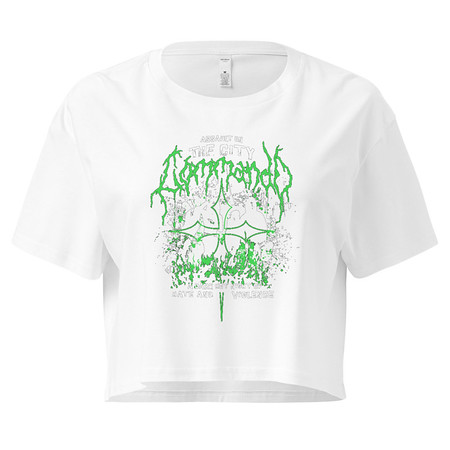[ID: 636-G105] Assault on the City Women's Crop Top
