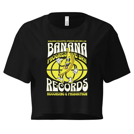 [ID: 636-G136] Banana Records - Comic Character Women's Crop Top