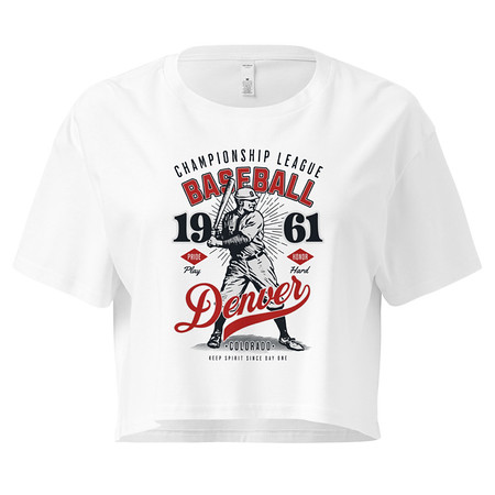 [ID: 636-G140] Baseball Championship League - University Sports Team Women's Crop Top