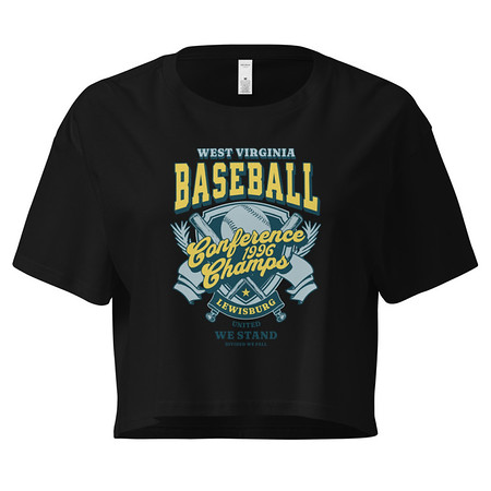 [ID: 636-G141] Baseball Conference Championships - Athlectic Badge Women's Crop Top