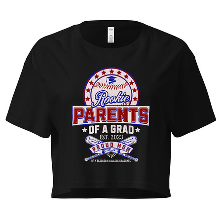 [ID: 636-G143] Baseball Mom Of A Graduate Women's Crop Top
