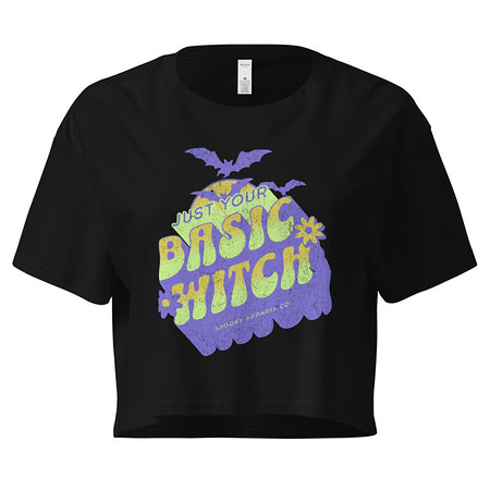 [ID: 636-G146] Basic Witch - Halloween Women's Crop Top