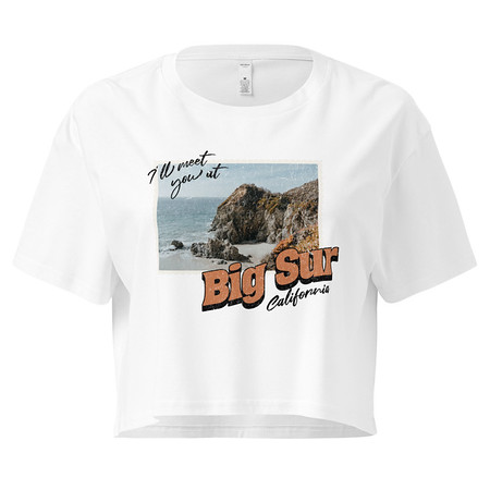 [ID: 636-G205] Big Sur, Cali Women's Crop Top