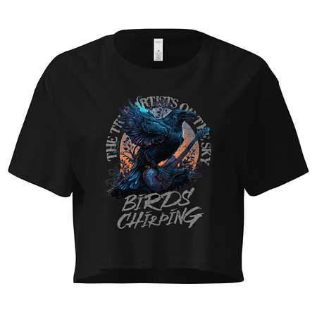 [ID: 636-G210] Birds Chirping Women's Crop Top