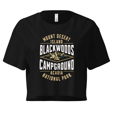 [ID: 636-G233] Blackwoods Campground - Mountain Adventure Women's Crop Top