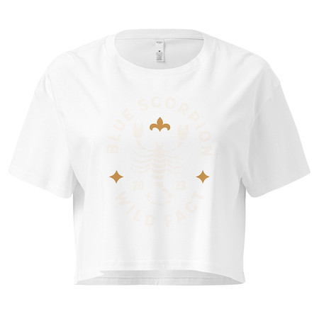 [ID: 636-G242] Blue Scorpion - Wildlife Animal Women's Crop Top