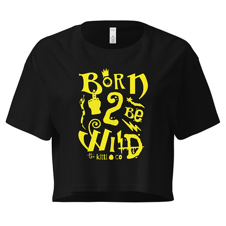 [ID: 636-G255] Born 2 Be Wild Women's Crop Top