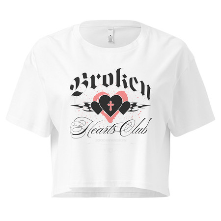 [ID: 636-G287] Broken Hearts Club Women's Crop Top