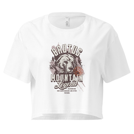 [ID: 636-G292] Brutus Mountain Legend Women's Crop Top