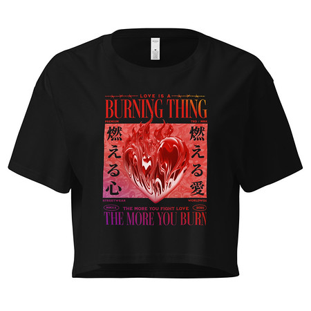 [ID: 636-G299] Burning Thing Women's Crop Top