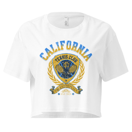 [ID: 636-G319] CALIFORNIA TENNIS PROFESSIONALS Women's Crop Top