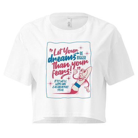 [ID: 636-G320] Calligraphic Soul Women's Crop Top
