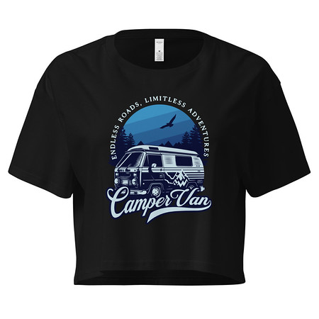[ID: 636-G323] Campervan Women's Crop Top