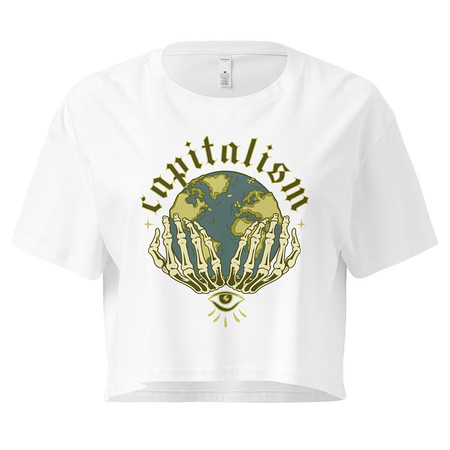 [ID: 636-G333] Capitalism - Earth Women's Crop Top