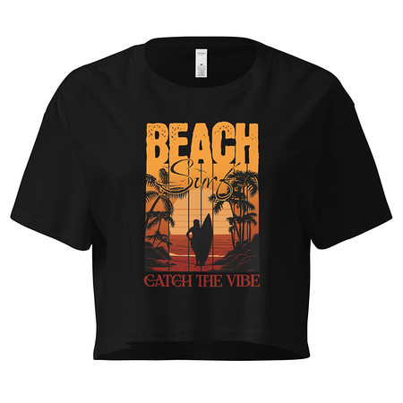 [ID: 636-G342] Catch the Vibe Women's Crop Top
