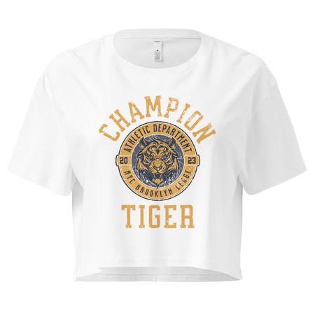 [ID: 636-G356] CHAMPION TIGER NYC Women's Crop Top