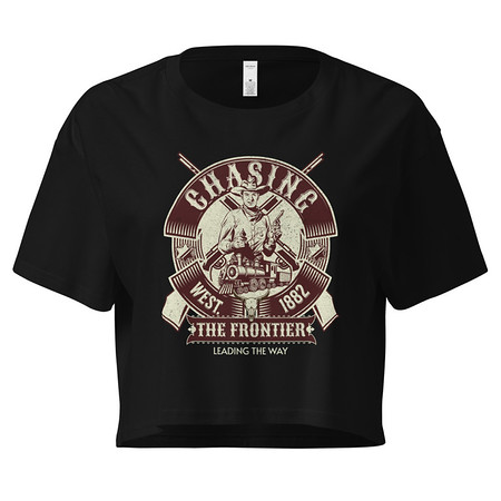 [ID: 636-G360] Chasing the Frontier Women's Crop Top