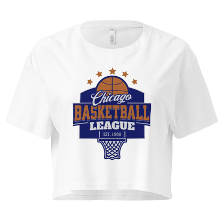 [ID: 636-G363] Chicago Basketball League - Athlectic Sports Women's Crop Top