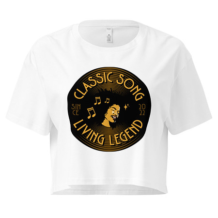 [ID: 636-G385] Classic Song - Music Record Women's Crop Top