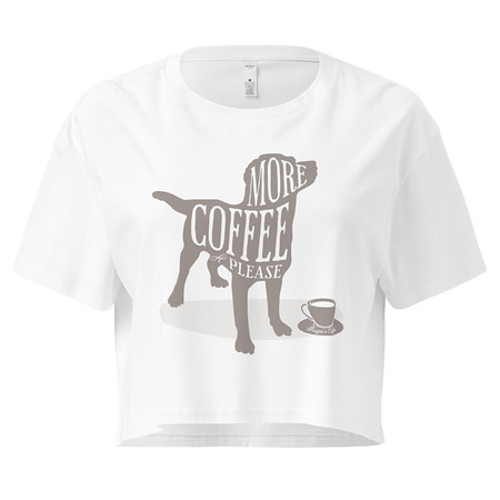 [ID: 636-G399] Coffee Dog Women's Crop Top