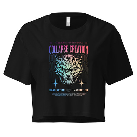 [ID: 636-G406] Collapse Creation Women's Crop Top